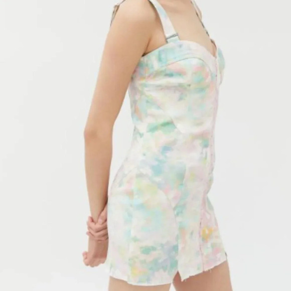 FOR LOVE & LEMONS Smythe Mini Dress In Tie Dye size Large - Picture 3 of 10